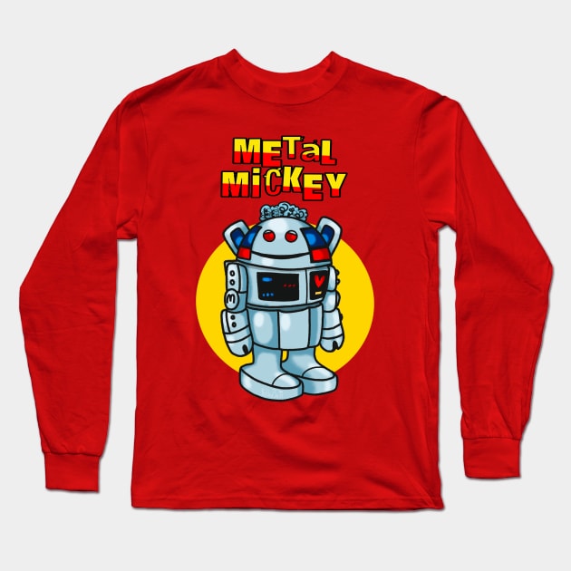 Metal Mickey Fan Art Long Sleeve T-Shirt by Pickledjo